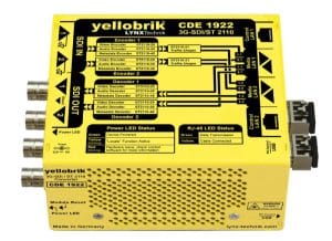 lynx technik yellobrik CDE 1922 SD to SMPTE 2110 IP gateway